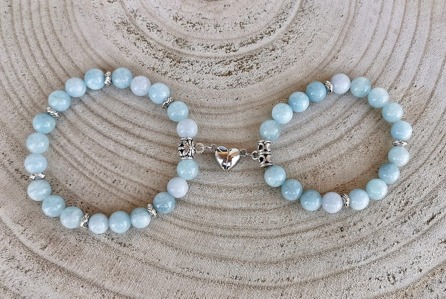 Bracelet duo pierres naturelles