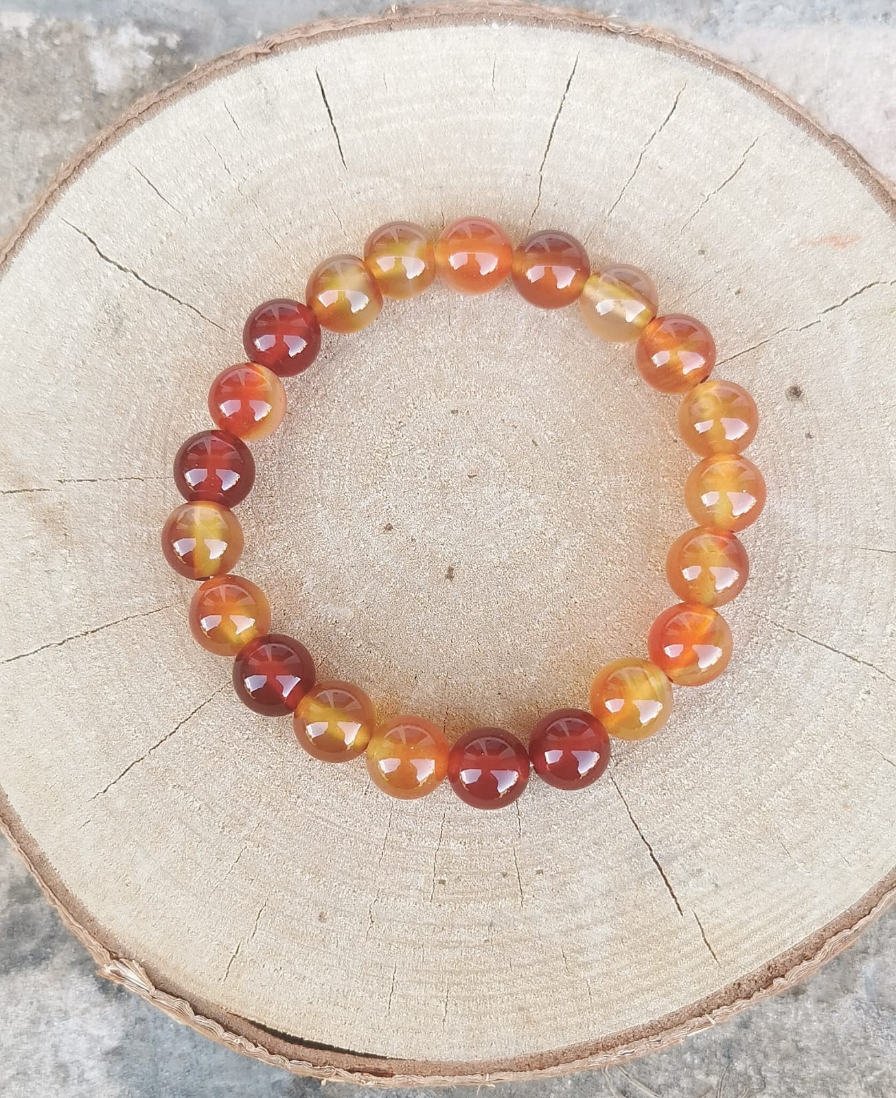 Bracelet Cornaline 8mm