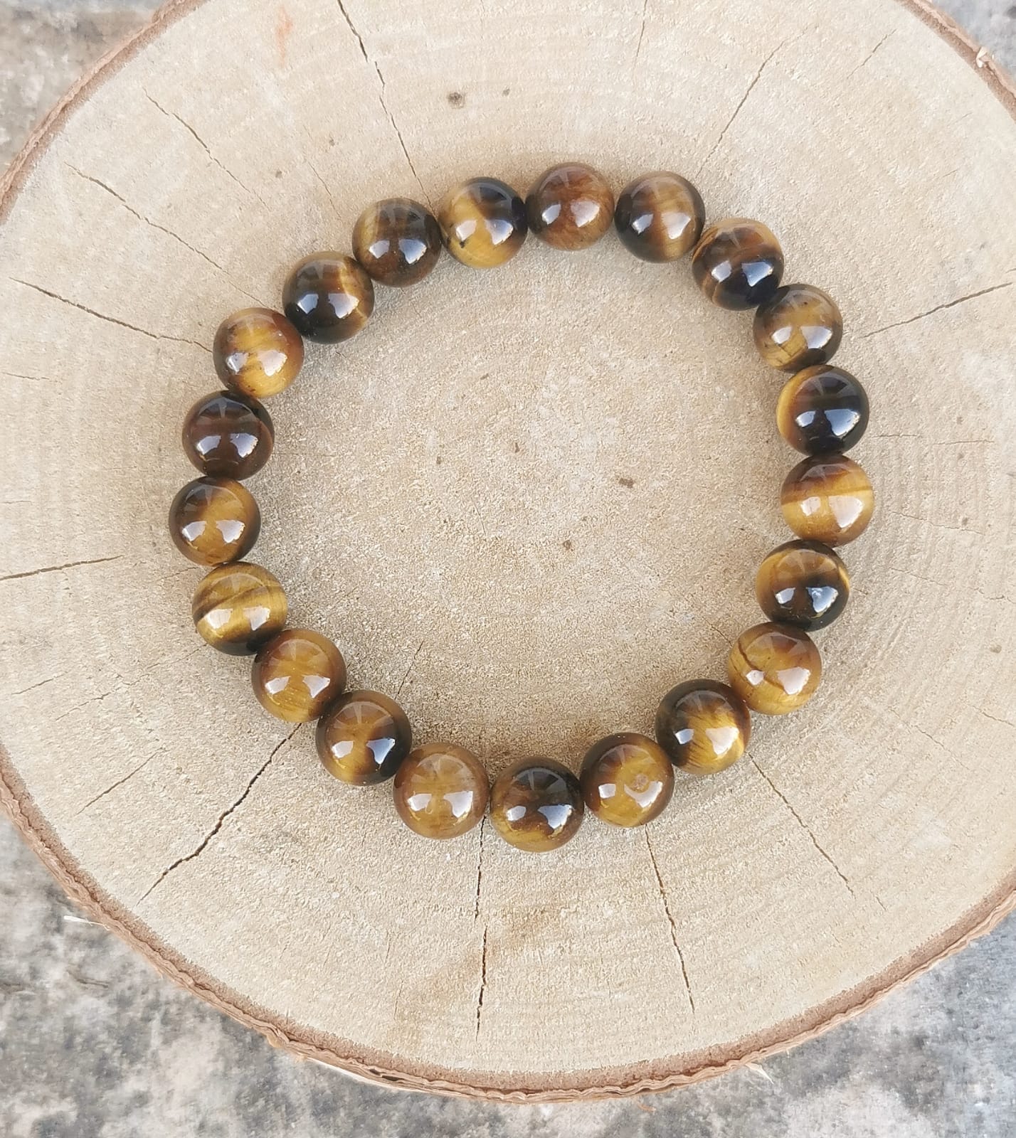 Bracelet Oeil de tigre A 8mm