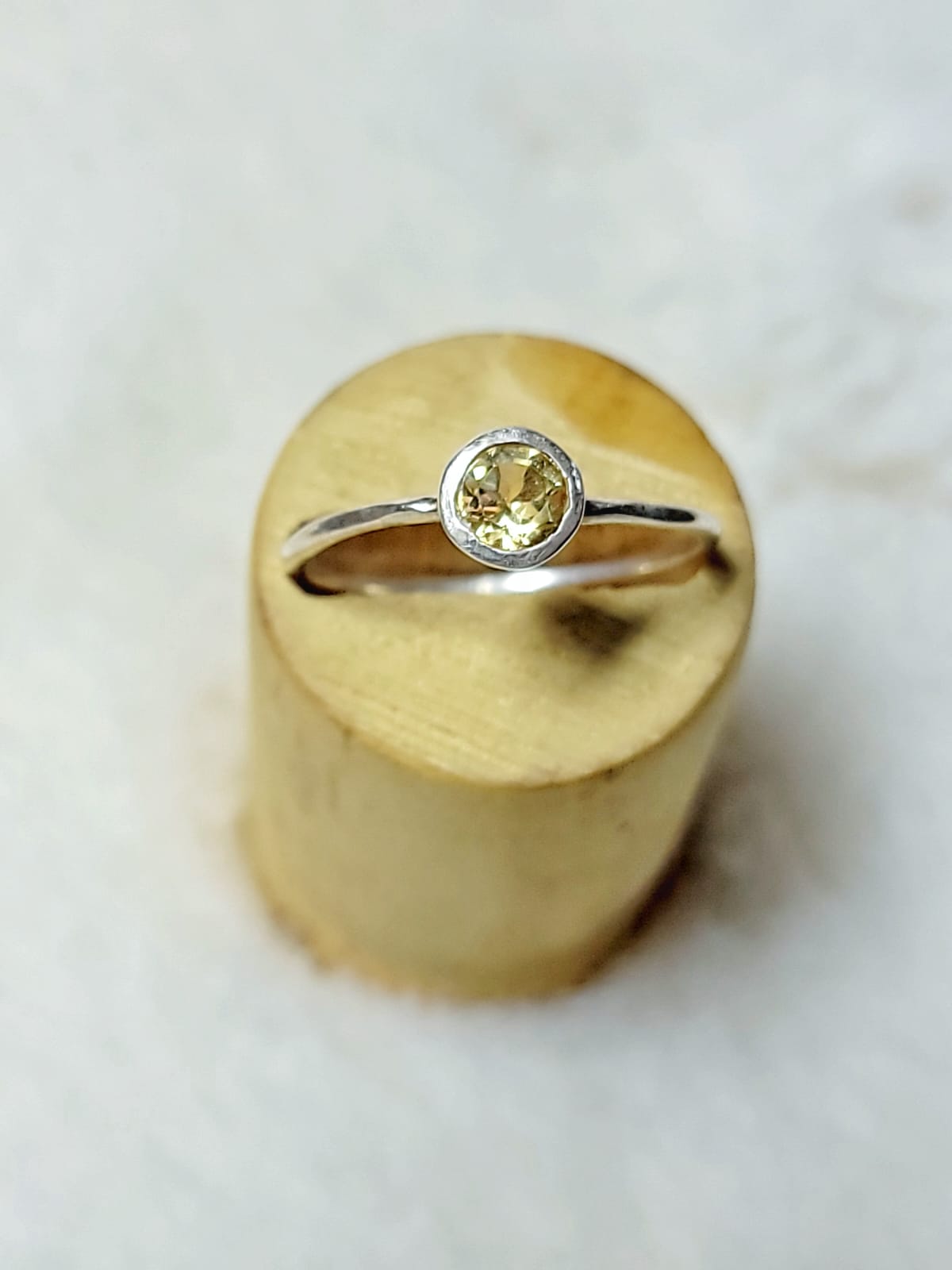 bague citrine argent 925 t58