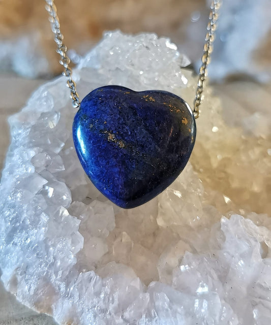 pendentif cœur lapis lazuli