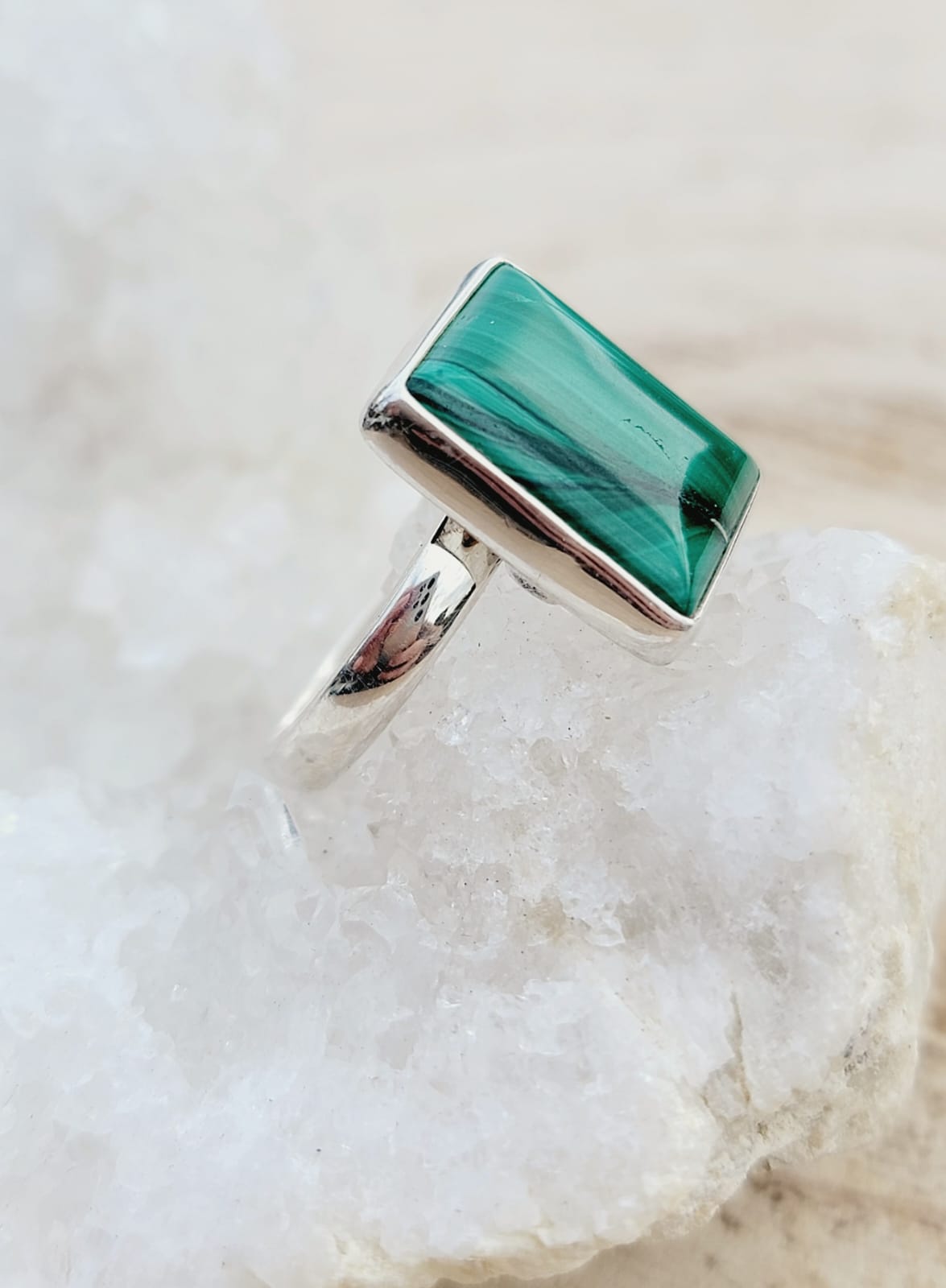 bague malachite