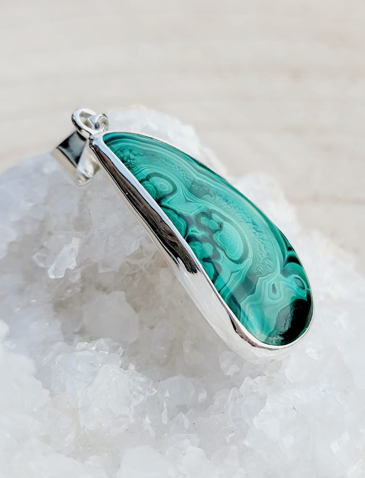 Pendentif malachite