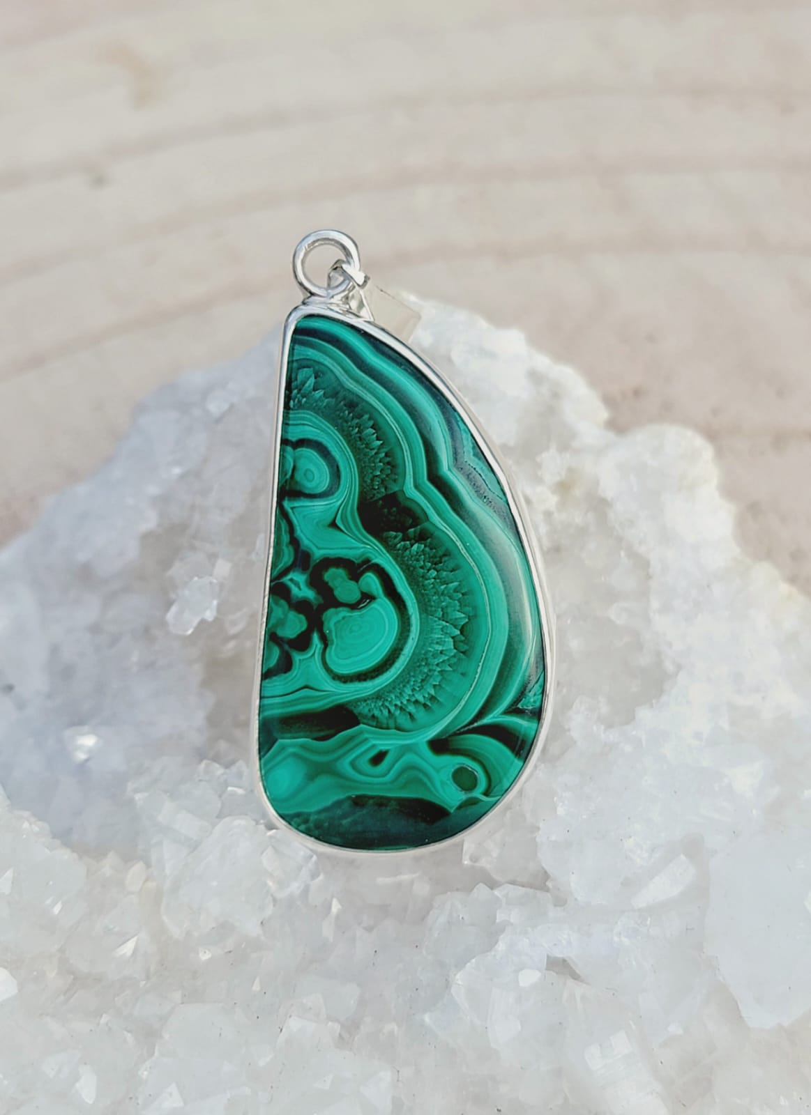 Pendentif malachite