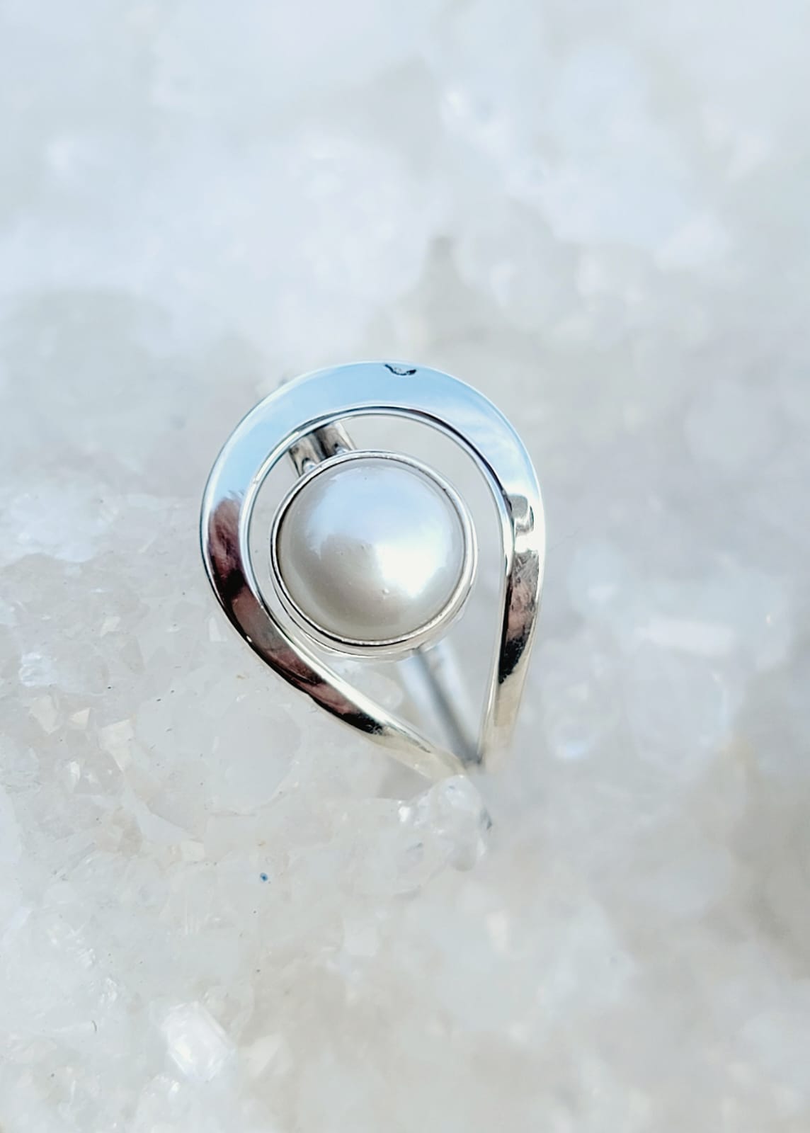 bague perle de culture d'eau douce