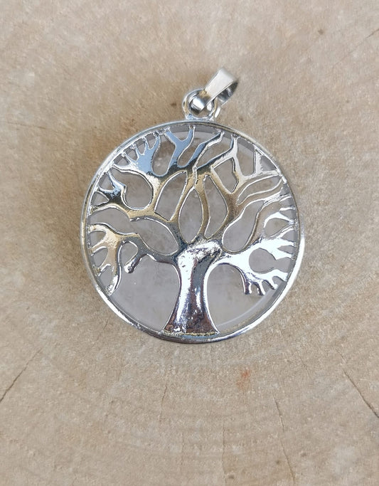 Pendentif Cristal de roche arbre de vie